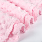 Baby Blanket for Girls, Soft Crib Blanket 95*75cm, Newborn Blankets for Nursery, Stroller, Toddler Bed, Carseat, Double Layer, Pink