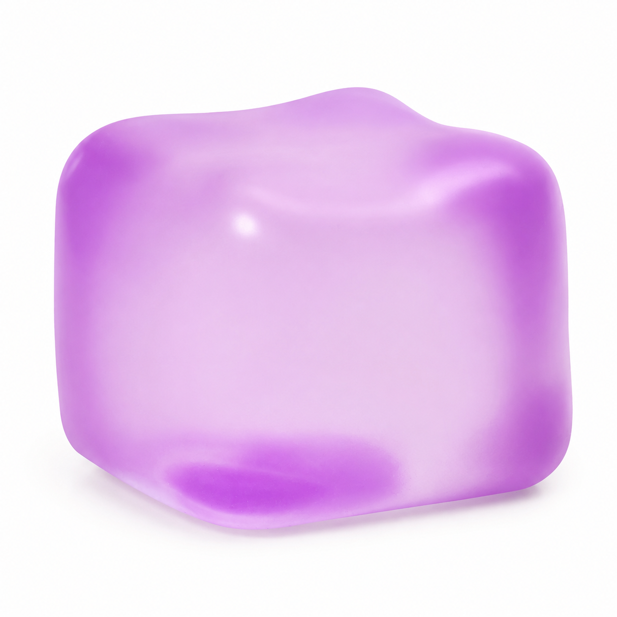 Pink Stress Cube Fidget Squishy Slow Rising Sensory Stress Ball, Soft Gel Filled Anxiety Relief Toy for Kids Teens Adults