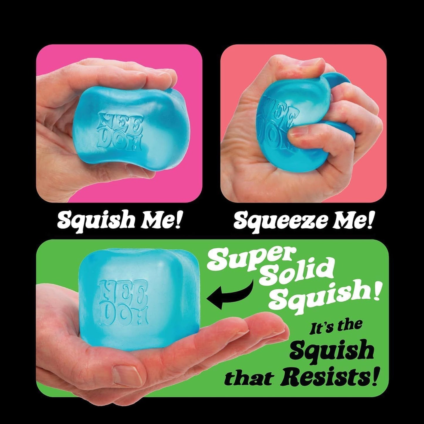 Cola Red Stress Cube Fidget Squishy Slow Rising Squeeze Toy, Fun Sensory Stress Ball for Kids Adults Teens