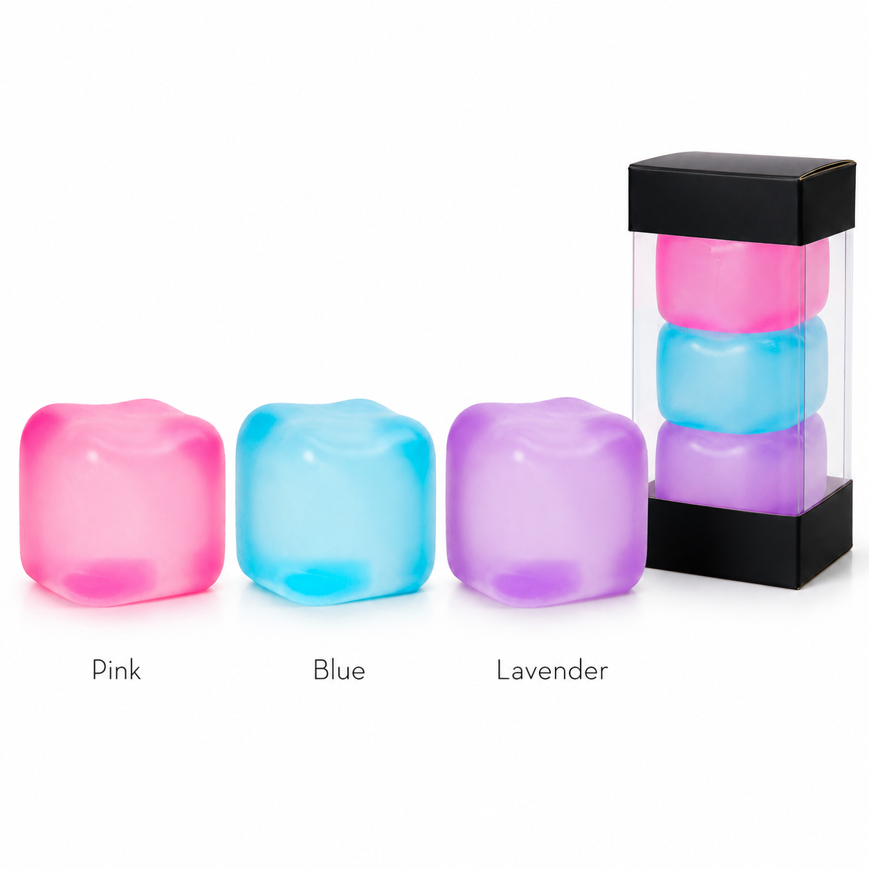 Sprite Green Stress Cube Fidget Squishy Slow Rising Stress Ball, Soft Sensory Anxiety Relief Toy for Home Office School