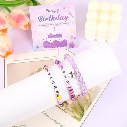 KPop Bracelet Merch Stuff,Kpop Demon Hunters Bracelet for Birthday,Christmas,Party,Gifts,Kpop Jewelry for Girls Women Daughter Sister Fans