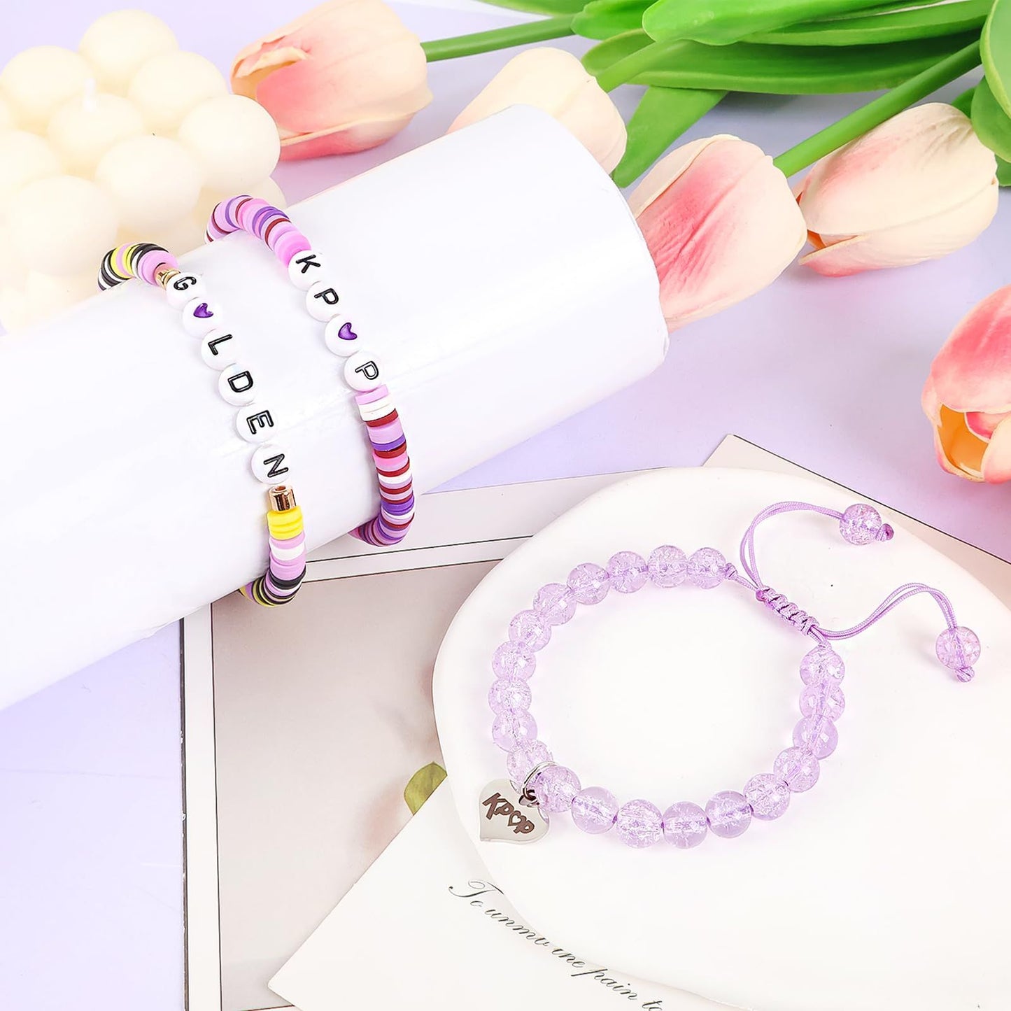 KPop Bracelet Merch Stuff,Kpop Demon Hunters Bracelet for Birthday,Christmas,Party,Gifts,Kpop Jewelry for Girls Women Daughter Sister Fans