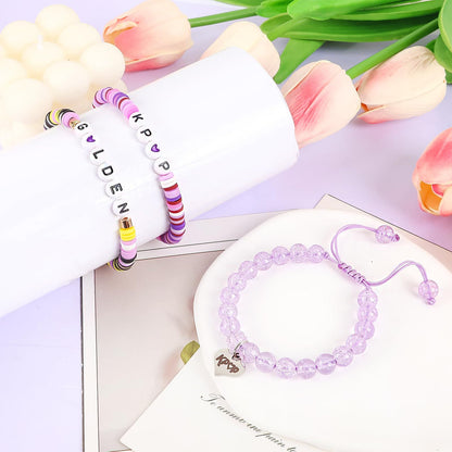KPop Bracelet Merch Stuff,Kpop Demon Hunters Bracelet for Birthday,Christmas,Party,Gifts,Kpop Jewelry for Girls Women Daughter Sister Fans