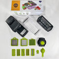 14-in-1 Vegetable Chopper (11 Blades+Spoon-shaped Tool)