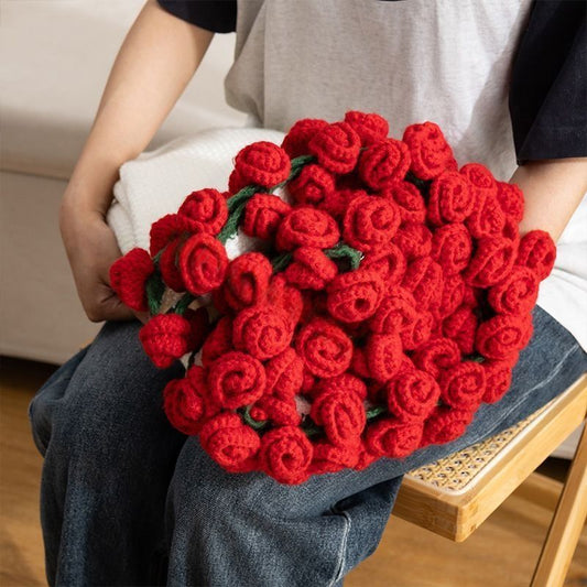 33 Red Rose Bouquet Blanket Diameter Approximately 80CM