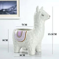 Alpaca White Ceramic Planter