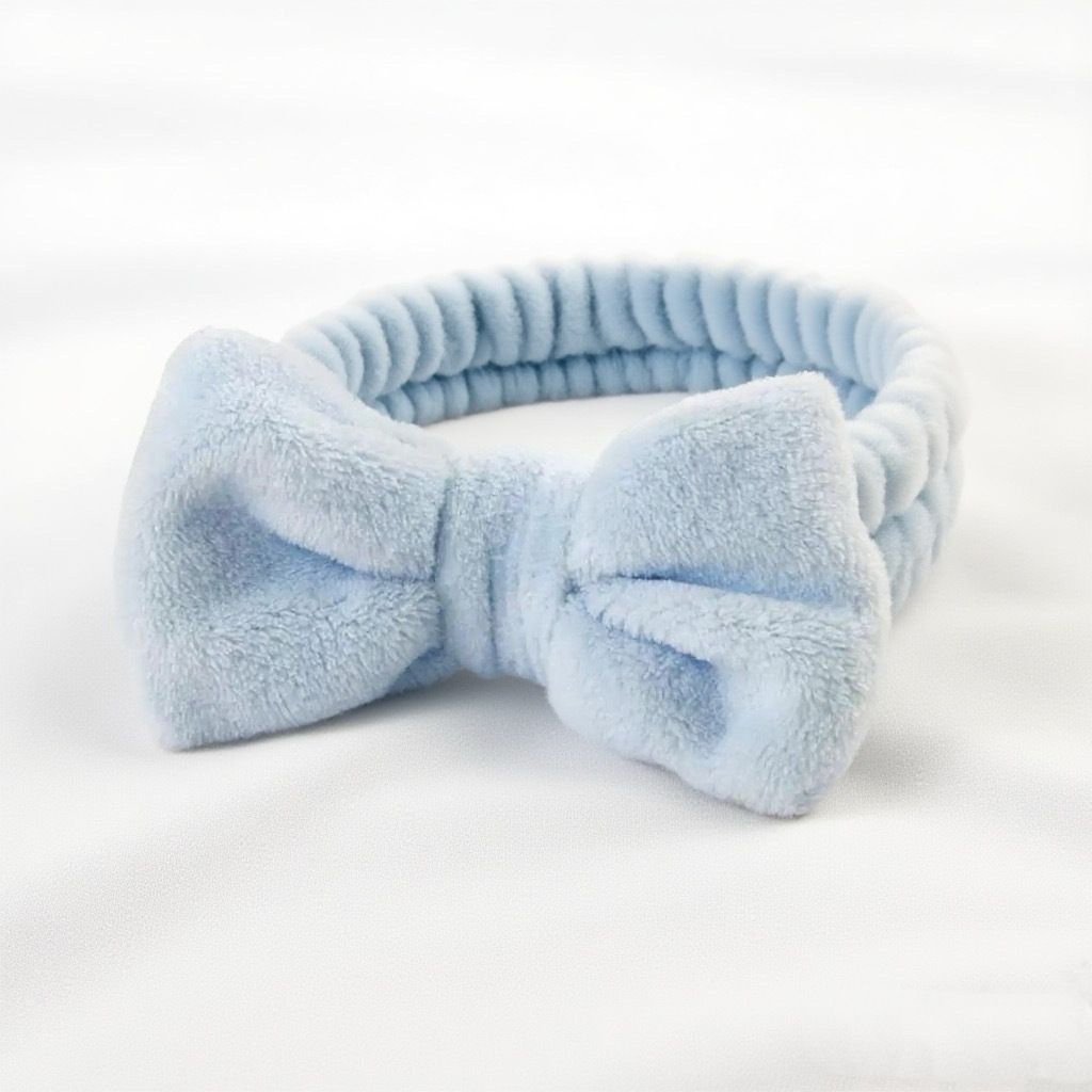 Autumn/Winter Plush Bow Headband Black