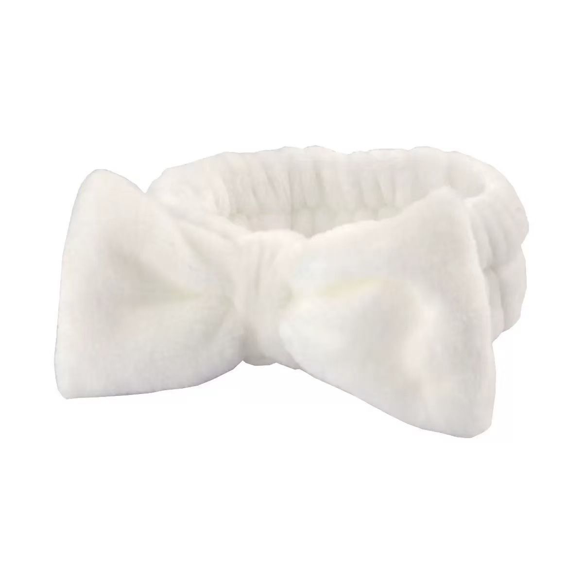 Autumn/Winter Plush Bow Headband Pink