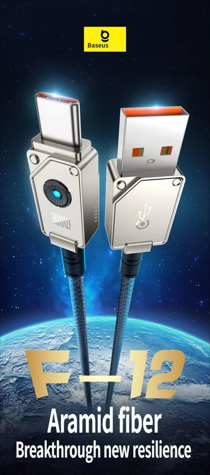 Fast charging data cable CtoC 100w 1m-White