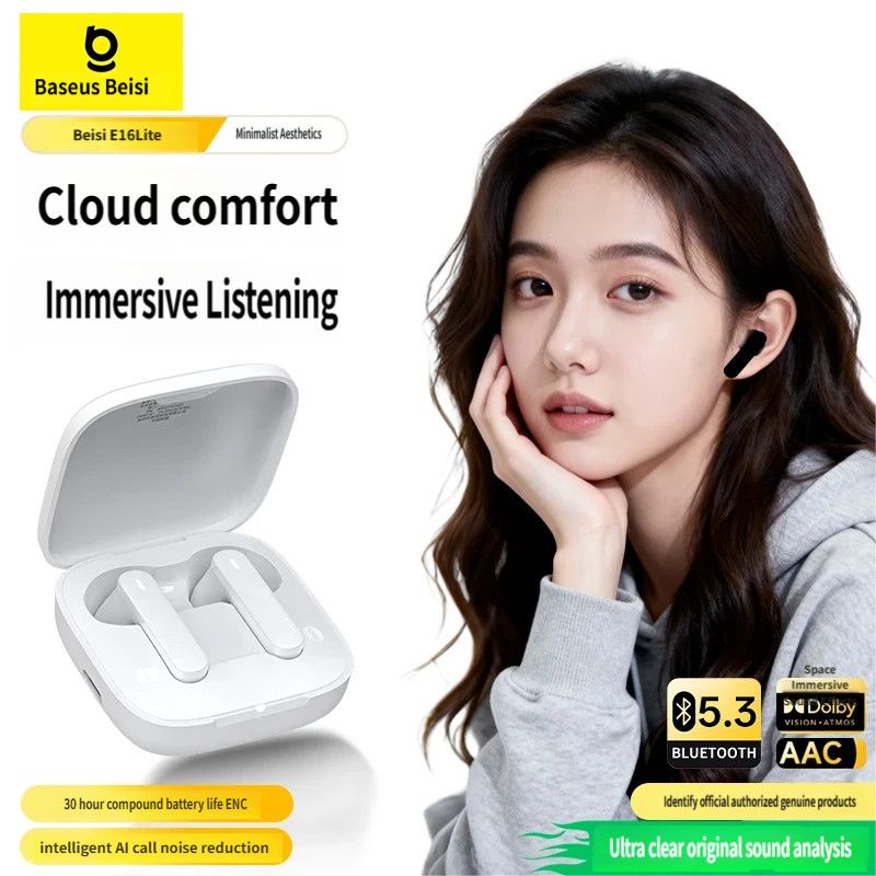 E16 Bluetooth headset-White