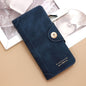 F309-12 Red Matte Long Wallet with Zipper and Magnet 2-Pack