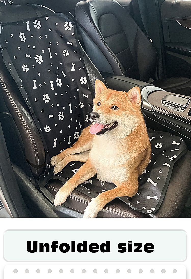 PetGrayPawPrintCarMat