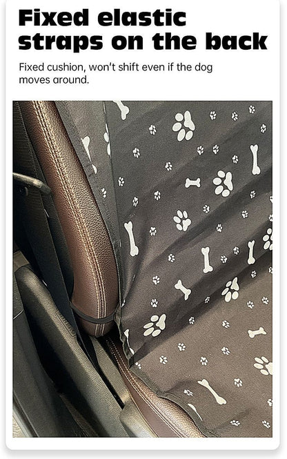 PetGrayPawPrintCarMat