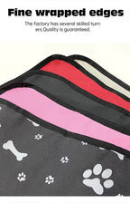 PetGrayPawPrintCarMat
