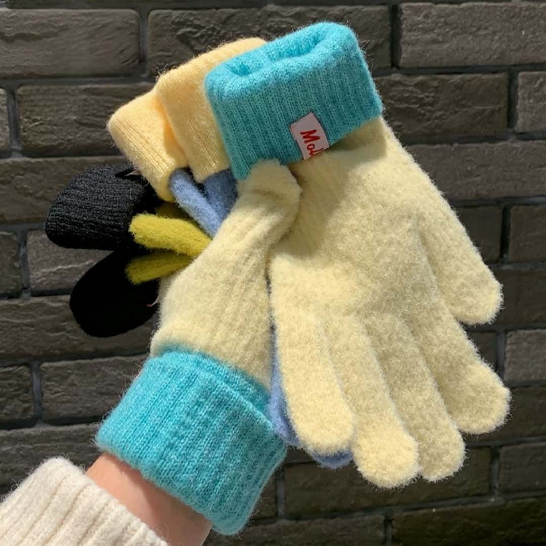 Knit Gloves Black