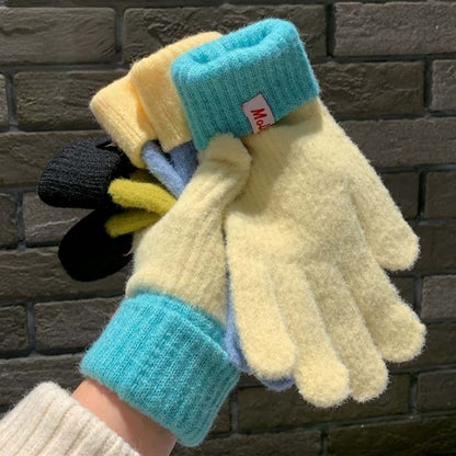 Knit Gloves Pink