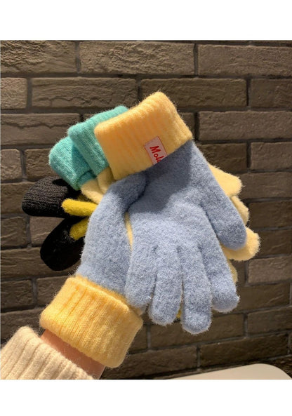 Knit Gloves Pink