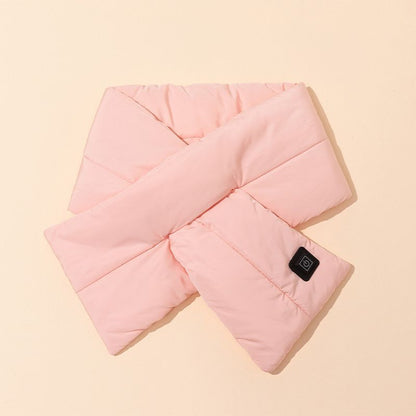 Rechargeable Thickened Heated Scarf Pink