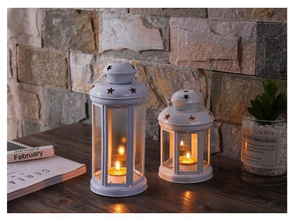 White Pink and Red Candle Holder Set of 3
