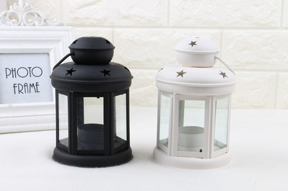 White Pink and Red Candle Holder Set of 3