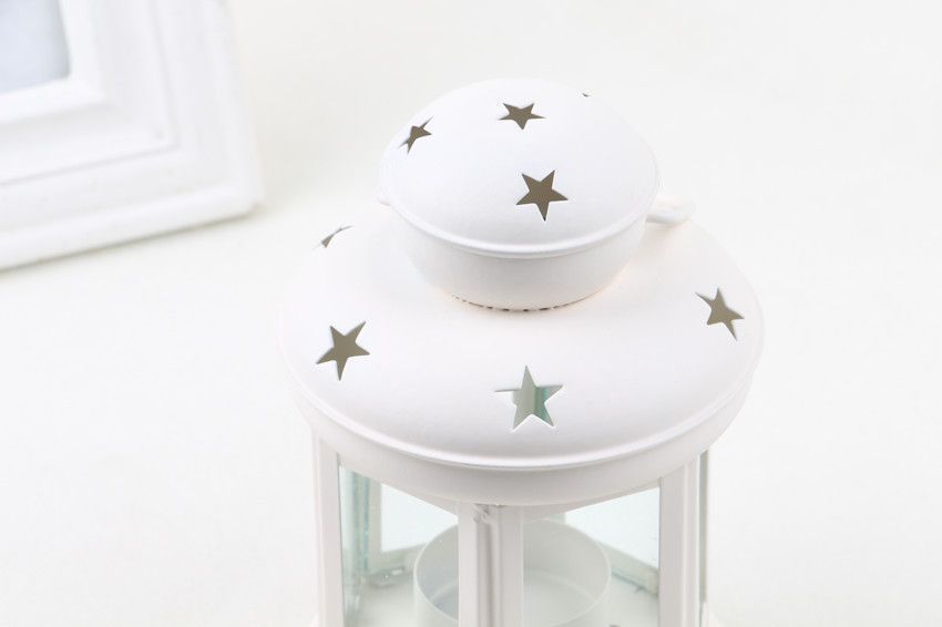White Pink and Red Candle Holder Set of 3