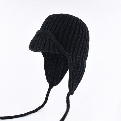 Women Plain Aviator Hat with Earflaps Lake Blue