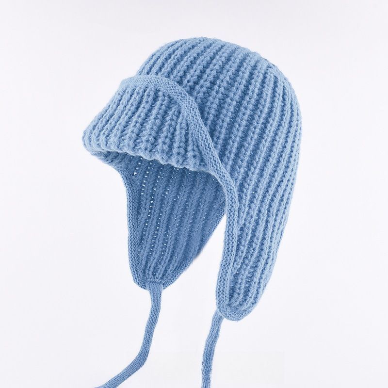Women Plain Aviator Hat with Earflaps Yellow
