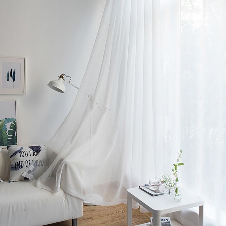 2 Pack Semi Blackout Sheer Curtains Navy Blue
