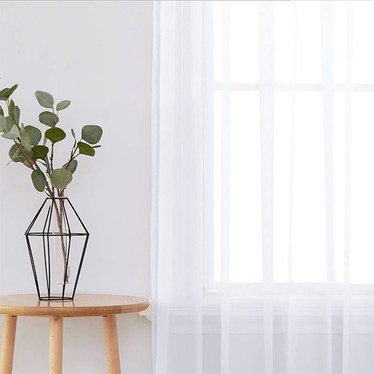 2 Pack Semi Blackout Sheer Curtains Green