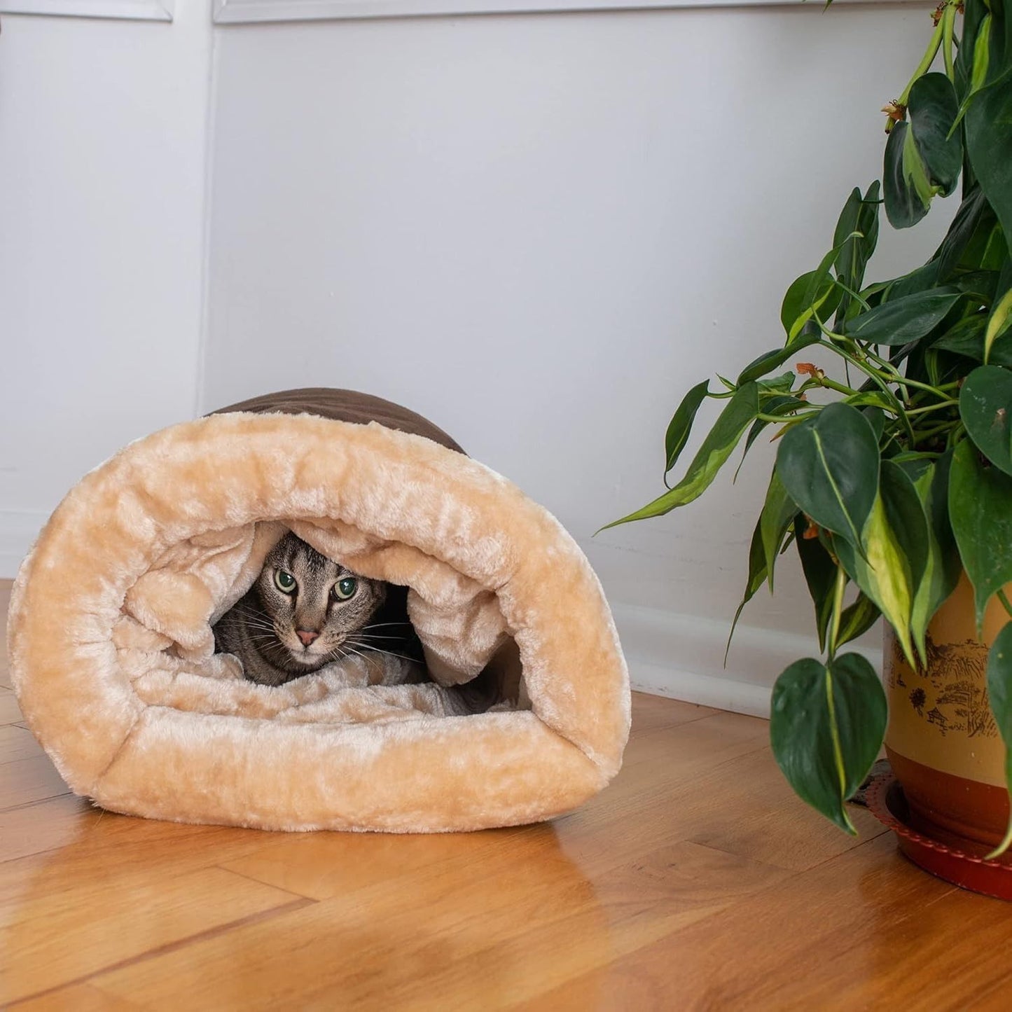 Universal Pet Warm Bed Dark Brown
