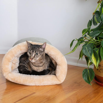 Upgraded Support Pet Warm Bed Dark Brown