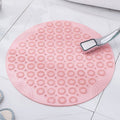 Pink Non-Slip Bath Mat 55×55cm