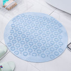 Blue Non-Slip Bath Mat 55×55cm