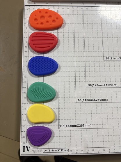 5Packs Silicone Sensory Stones Old