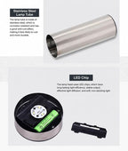 Compact Solar Powered Path Lighting, Durable Stainless Steel LED Lawn Lamp, Black Cool White, 37x6cm, Practical Outdoor Gathering Decor Gift