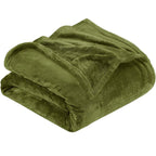 Premium Flannel Fleece Throw Rug, Fluffy Warm Cozy Blanket For Bed, Sofa And Daily Snuggling, Fruit Green, 150X200cm, Size L, Durable Household Textile