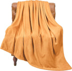 Premium Flannel Fleece Throw Rug, Fluffy Warm Cozy Blanket For Bed, Sofa And Daily Snuggling, Khaki, 150X200cm, Size L, Durable Household Textile