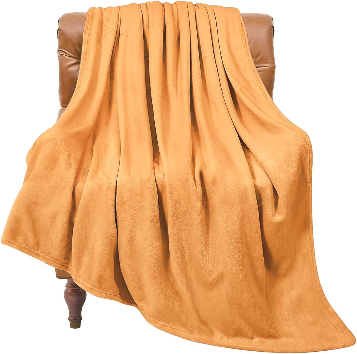 Soft Flannel Fleece Mini Throw Blanket, Light Warm Plush Cover For Daily Use, Khaki, 70X100cm, Size XS, Convenient Portable Home Rug