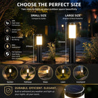 Small Silver Cool White Solar LED Outdoor Garden Light