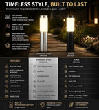 Small Silver Cool White Solar LED Outdoor Garden Light