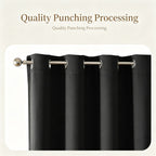Red | Approx. 55x94 Inch Single Panel | 866g Per Panel | 210GSM Full Blackout Curtains, Grommet Top 2 Panels, Traditional Floor Length Drapes for French Door, Suitable for Christmas Gifting