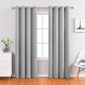 Light Grey | Approx. 39x79 Inch Single Panel | 545g Per Panel | 210GSM Room Darkening Curtains, Grommet Top 2 Panels, Modern Simple Drapes for Guest Bedroom, Great Christmas Present