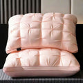 Twisted Jade Medium Loft Pillow Pair | 850g Per Piece | Gentle Cervical Support Pillow Set, Christmas Jade Comfort Sleep Pillow Bundle