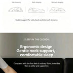 Twisted Jade Medium Loft Pillow Pair | 850g Per Piece | Gentle Cervical Support Pillow Set, Christmas Jade Comfort Sleep Pillow Bundle