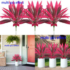 Purple Artificial Dracaena Tree Table & Backyard Decor 6 Pack