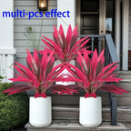Purple Artificial Dracaena Tree Table & Backyard Decor 6 Pack