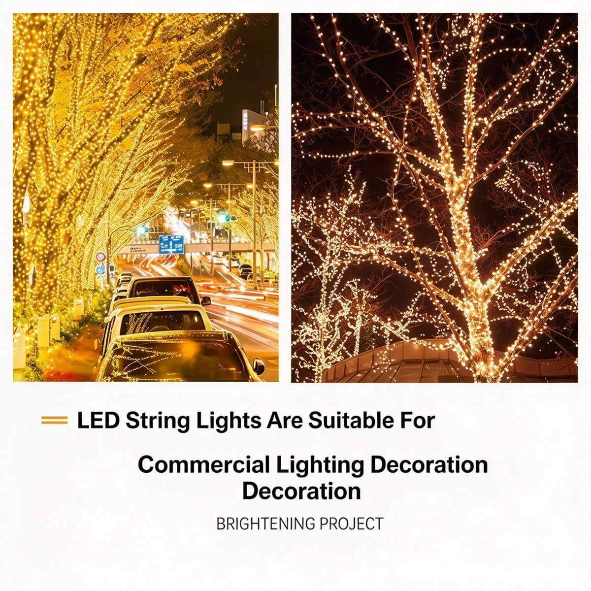 High‑Length LED Star Fairy Lights Plug‑in Type, Ideal For Large‑Scale Outdoor Party & Courtyard Scene Setting, Holiday Event Ambience Lamp, 30M 300Leds Warm White