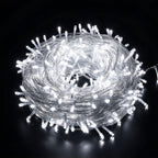 Male‑Female Joint Constant‑On LED String Light Controller, Steady Cool‑White Light Output For Long‑Time Scene Lighting, Christmas Decor Matching Component, Cool White