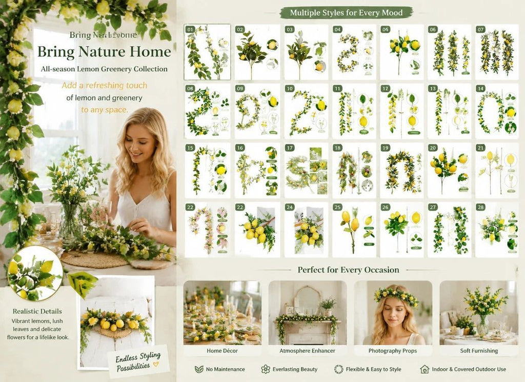 Large Herb Lemon Leaf Single Stem A Artificial Table Bouquet