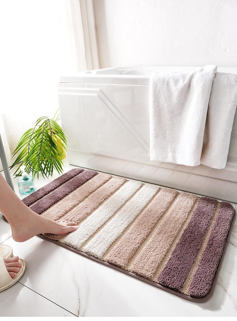Non-slip Water Absorbent Bath Mat Grey